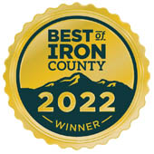 Best of iron county 2022 winner award.