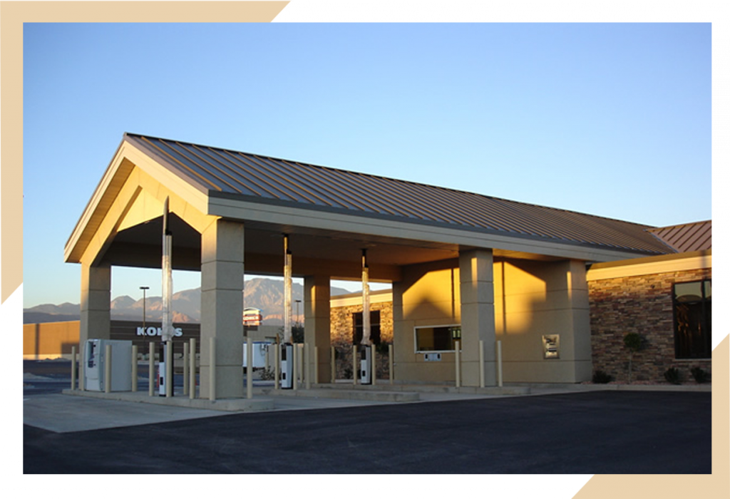 Commercial metal roofing project.