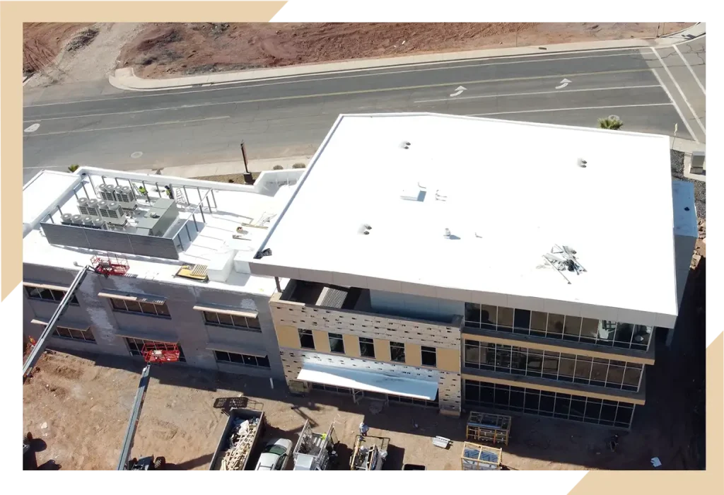Stout roofing flat commercial roofing.