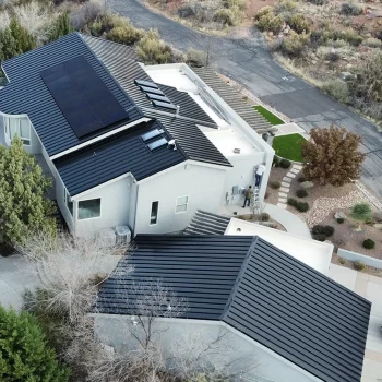 Solar panel install on st george residence by stout roofing