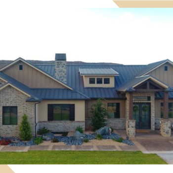 Residential metal roof project by stout roofing.